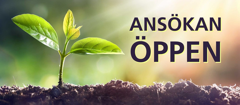 Ansökan öppen